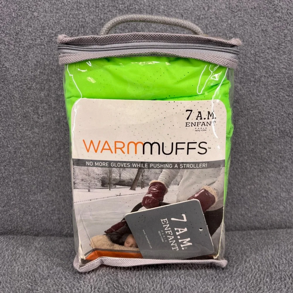 7 A.M.‎ Enfant WarMMuffs Stroller Gloves Women OS Neon Green Puffer Hand Warmers